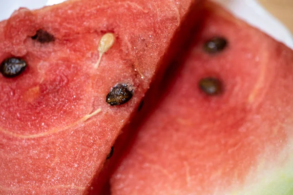 Slices Red Juicy Watermelon — Stock Photo, Image