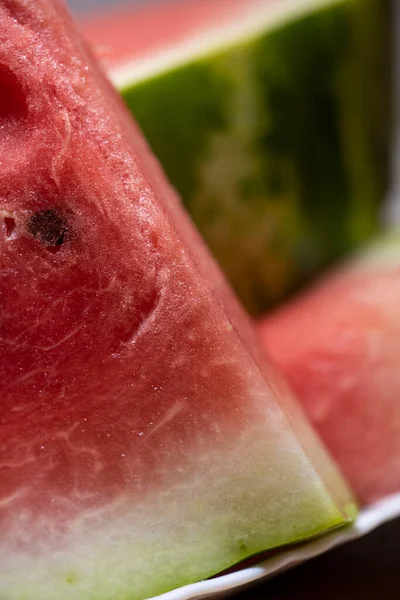 Slices Red Juicy Watermelon — Stock Photo, Image