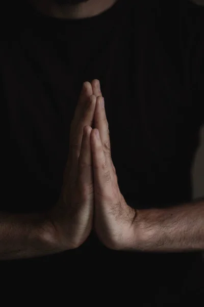 男性的手表现出不同的手势和动作 — 图库照片