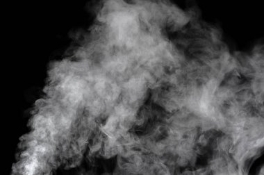 yatay olarak siyah arka plan duman