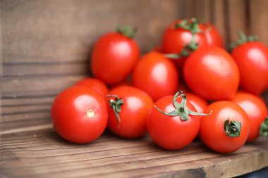 Taze parlak ve sulu domates mutfak