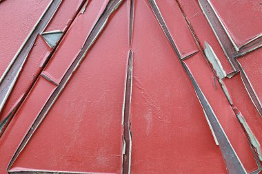 Doku metalik. Sanayi kökenli bir eski paslı