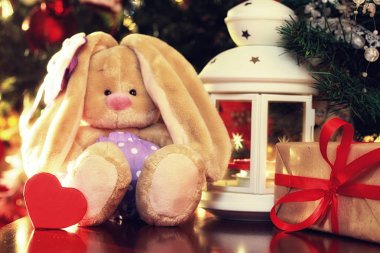 Kış süslemeleri karanlık mum fener tatil kar