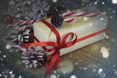 Kış süslemeleri karanlık fener tatil kar peri