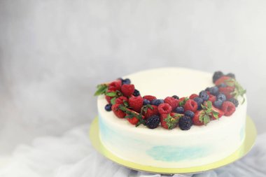 Güzel Festival pasta ile farklı kremler bisküvi