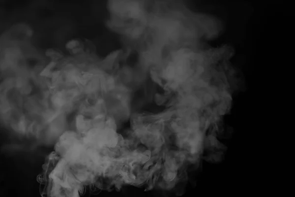 Beyaz Siyah bir arka plan üzerinde duman. Doku duman. Wh kulüpleri