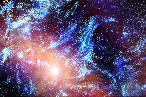 Wszechświat w odległej galaktyki, mgławice i gwiazdy — Zdjęcie stockowe