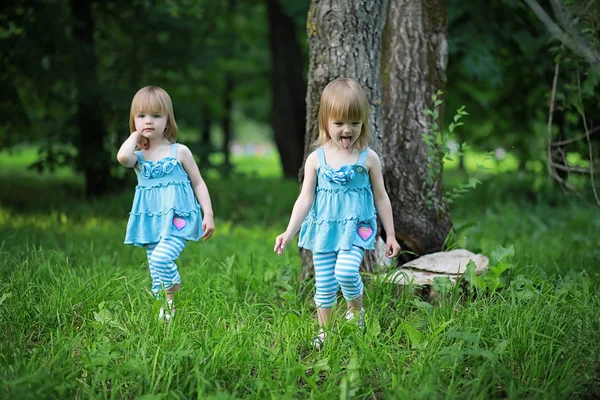 Mom with two daughters twins