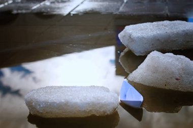 kış orman manzara güneş ışığı ve kar