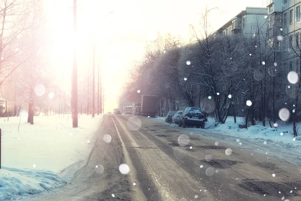 Winter Waldlandschaft Sonnenlicht und Schnee — Stockfoto