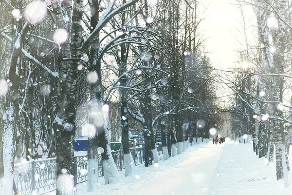 Sentiero strada inverno neve — Foto Stock