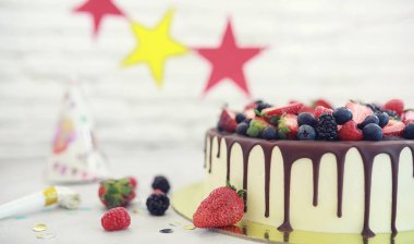 Şekerleme aromalı kek bir tatil için