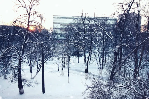 도시 보도 겨울 — 스톡 사진