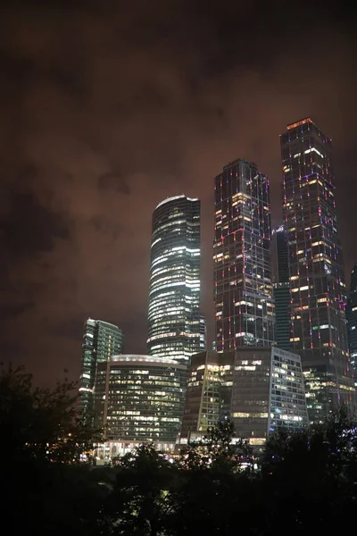 Business center with high skyscrapers — Stock Photo, Image