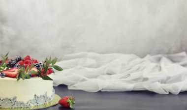 Şekerleme aromalı kek bir tatil için