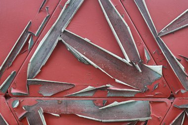 Doku metalik. Sanayi kökenli bir eski paslı