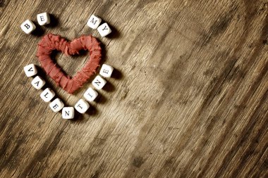 kalp şeklinin Retro arka plan 