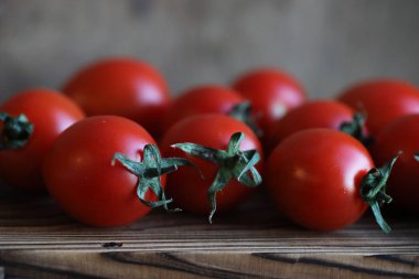 Taze parlak ve sulu domates mutfak