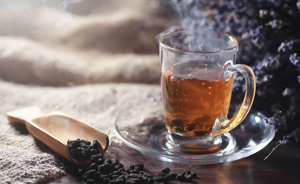 醸造茶サービング テーブル — ストック写真