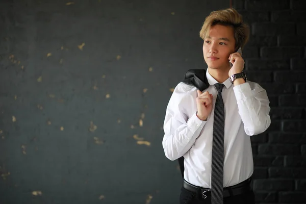 Joven Hombre Negocios Asiático Camisa Blanca Clásica — Foto de Stock