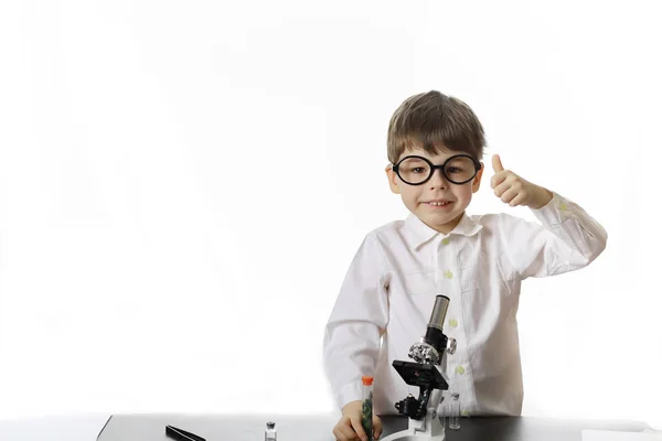 Молоді Вчені Хіміки Дитяче Професійне Керівництво Вибір Професії Лікар Асистент — стокове фото