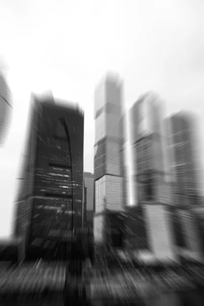 Business Center mit hohen Wolkenkratzern — Stockfoto
