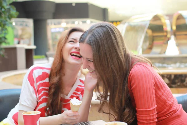 Dos chicas lindas van de compras — Foto de Stock