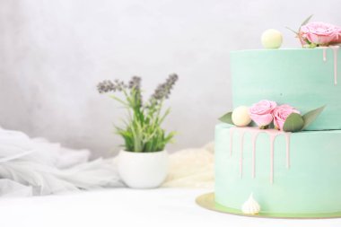 Şekerleme aromalı kek bir tatil için