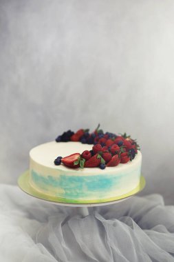 Güzel Festival pasta ile farklı kremler bisküvi