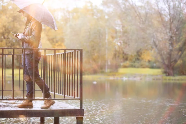 Herbst Hintergrund im Park — Stockfoto