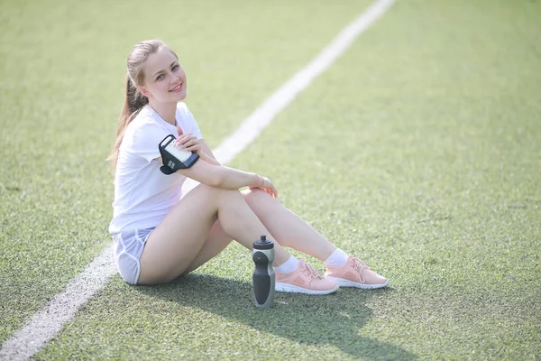 Dziewczyna i sport styl życia, ćwiczeń — Zdjęcie stockowe