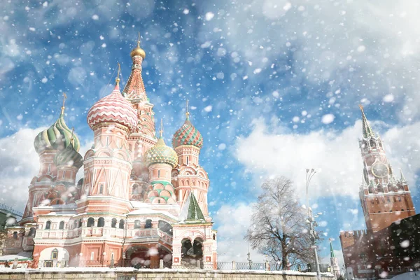 俄罗斯首都莫斯科的冬季景观 — 图库照片