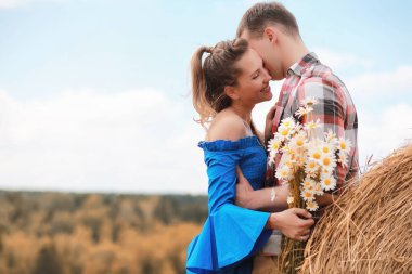 Bir yürüyüş ülke alanları çift 