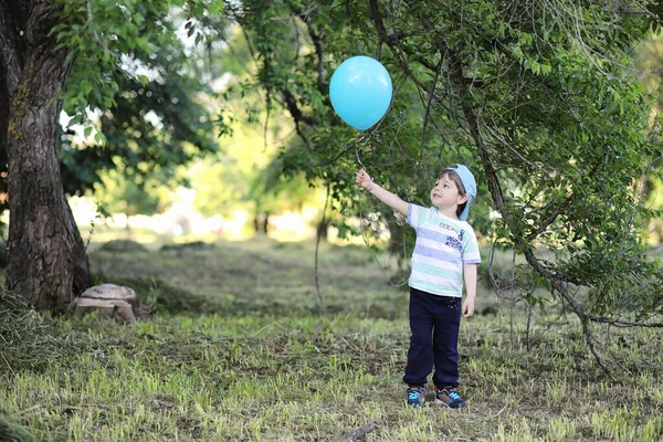 Los niños pequeños están caminando en un parque — Foto de Stock