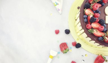 Şekerleme aromalı kek bir tatil için