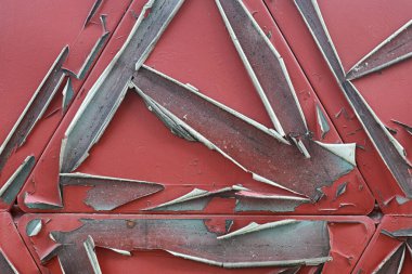 Doku metalik. Sanayi kökenli bir eski paslı