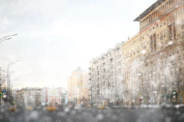 俄罗斯首都莫斯科的冬季景观 — 图库照片