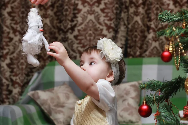 아이 장식 크리스마스 트리 장난감 — 스톡 사진