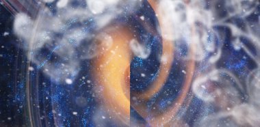 Soyut satır arkaplanı. Uzay yıldızı renk soyutlaması.