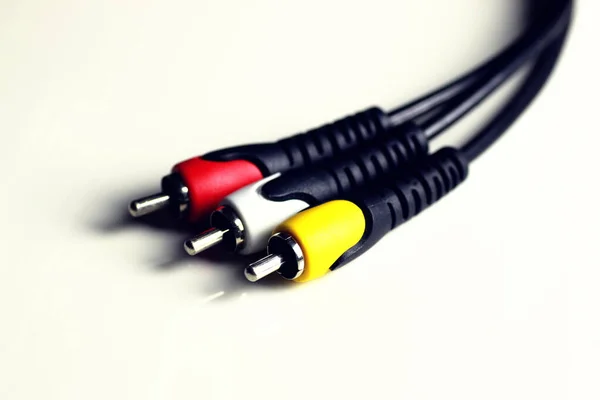 Draad tulp kabel macro — Stockfoto