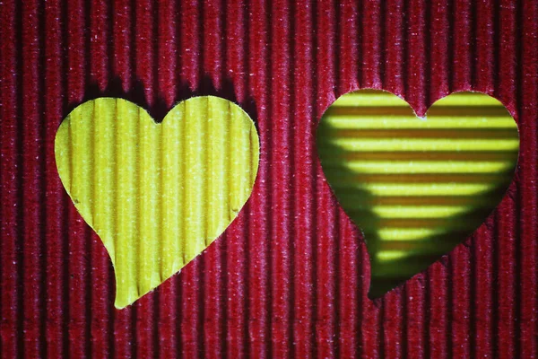Mutlu Sevgililer kağıt kalp şekli — Stok fotoğraf