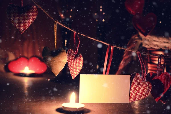 Винна свічка Валентин серце — стокове фото