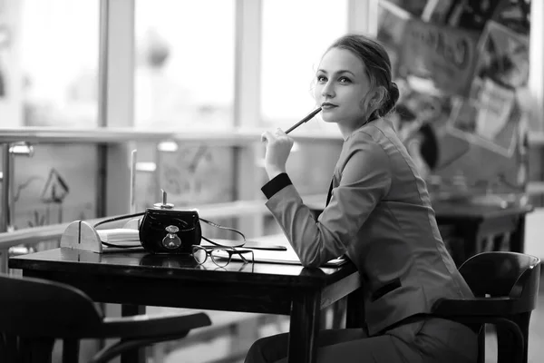 Beautiful woman at a business meeting