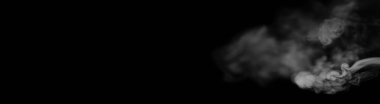 Beyaz Siyah bir arka plan üzerinde duman. Doku duman. Wh kulüpleri