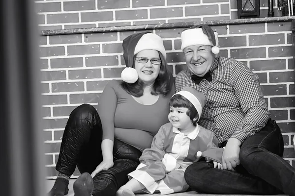 Papai Noel com crianças — Fotografia de Stock
