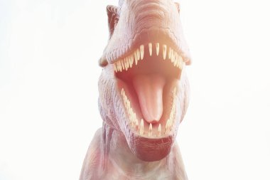 Dinozorlar Park. Bir dinazor doğa arka plan üzerinde. Oyuncak d