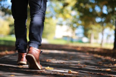 Parkta sonbahar arka plan