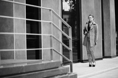 Bir iş toplantısında güzel kadın