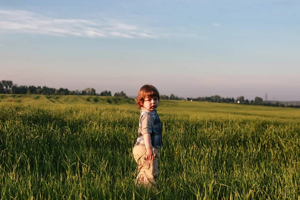 Bambini all'aperto sulla natura — Foto Stock