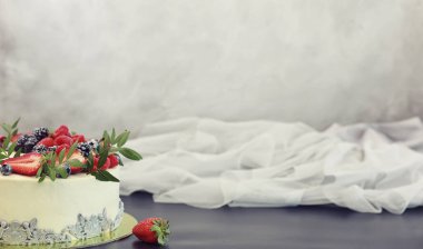 Şekerleme aromalı kek bir tatil için